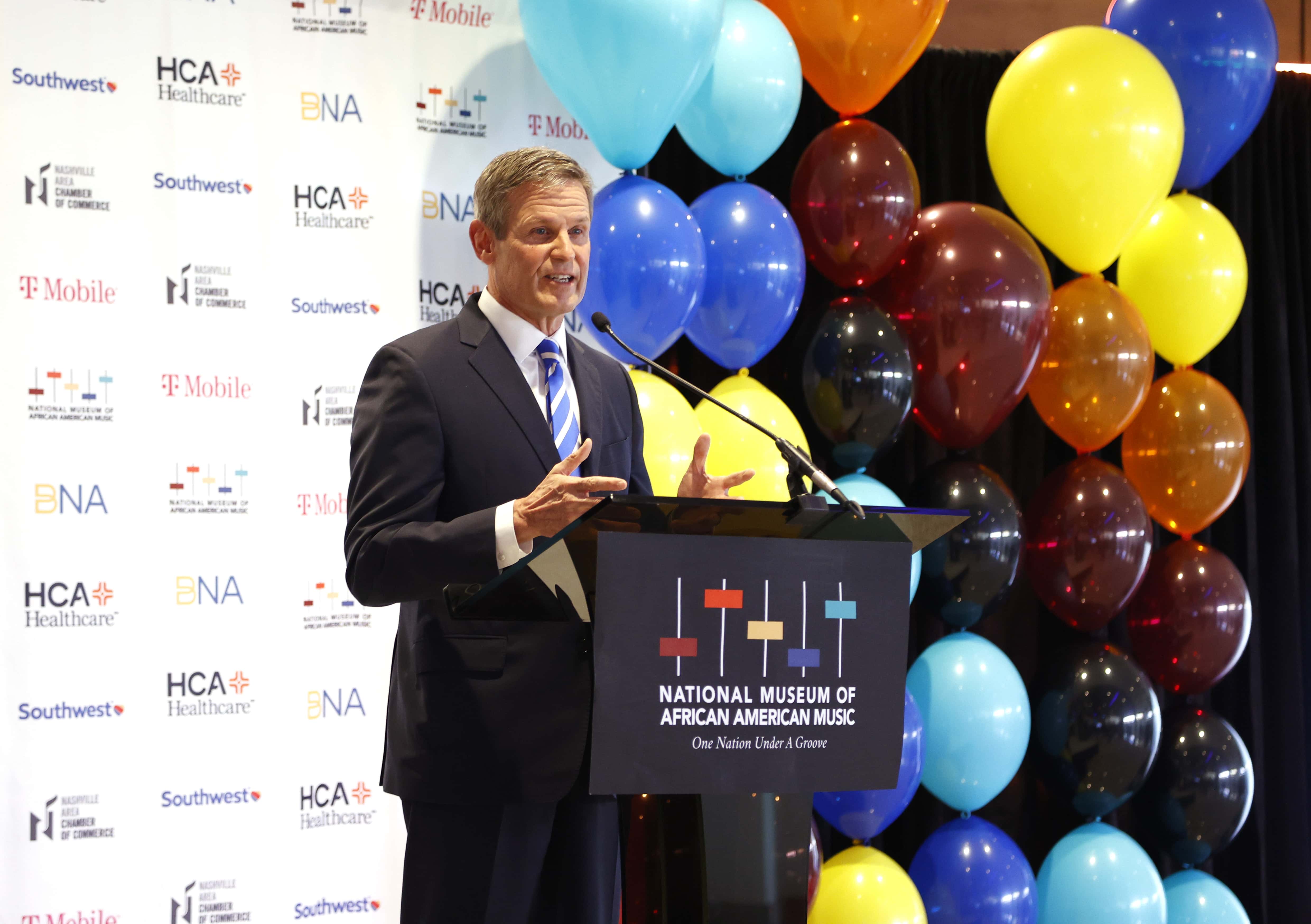 NASHVILLE, TENNESSEE - JANUARY 18: Tennessee Governor Bill Lee attends the grand opening at the Nati